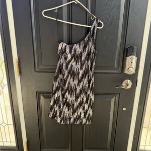 C&C California Black Dress with Silver Sequin Accents